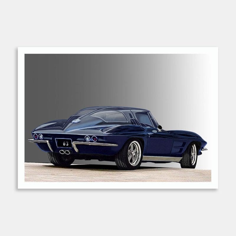 1963 Chevrolet Corvette Art Print by Fred Otene