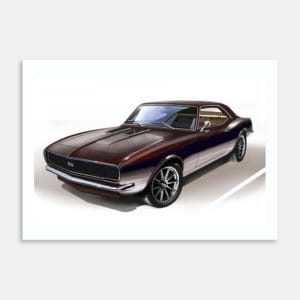 1967 Chevrolet Camaro Art Print By Fred Otene