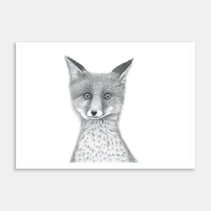 Fox Art Print By Janine Badger