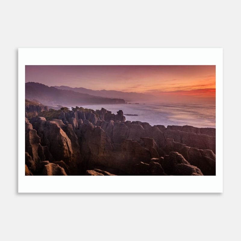 Pancake Rocks Art Print By Michelle Durrant