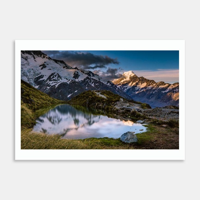Sealy Tarns - Mt Cook Art Print By Michelle Durrant
