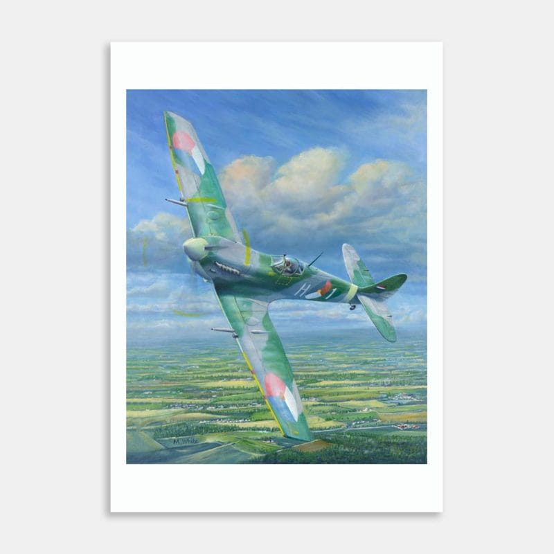 Supermarine Spitfire MK IX Art Print by Michael White