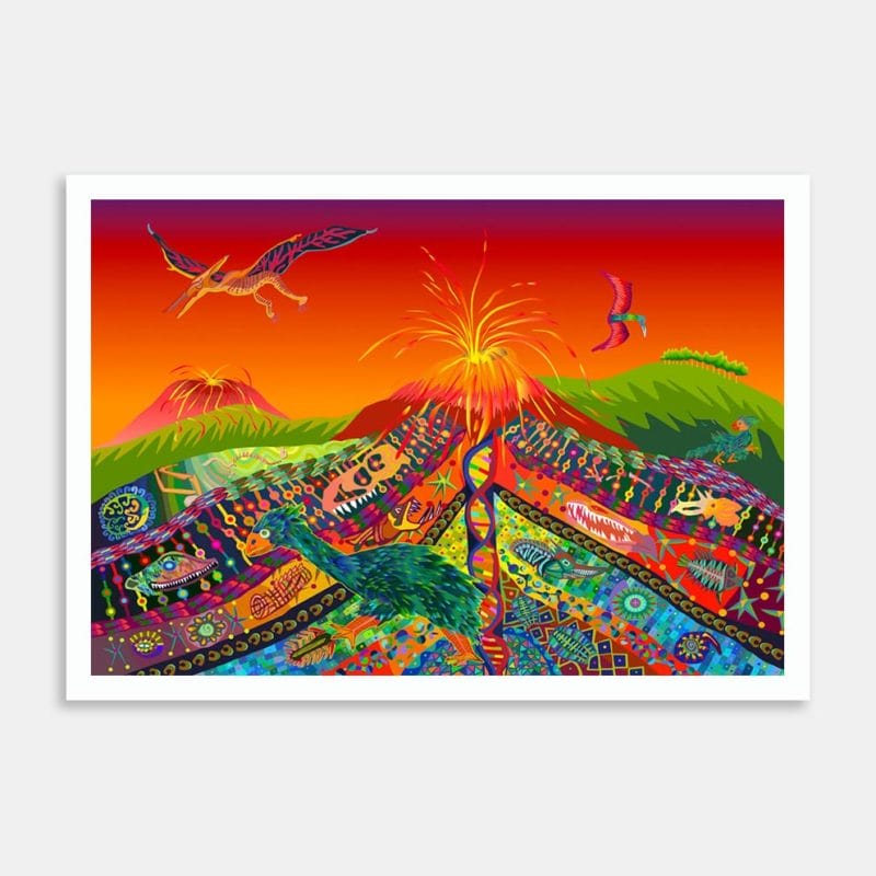Escape Of The Moa Art Print By Sarah Molloy