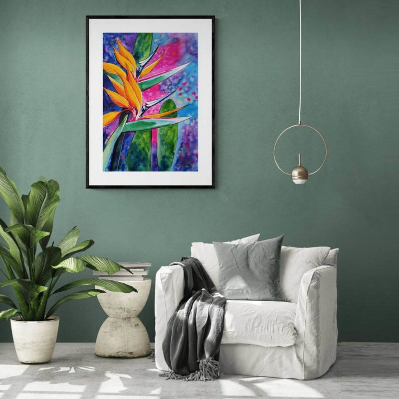 Bird of Paradise Art Print By Yvonne Brooks - Image 4