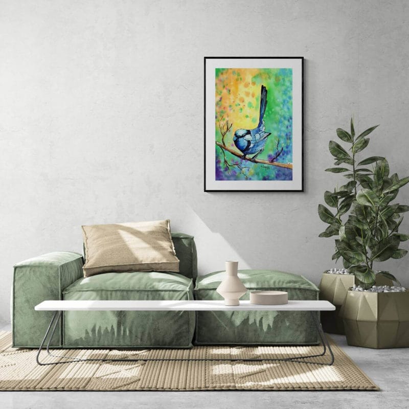 Blue Wren Art Print By Yvonne Brooks - Image 5