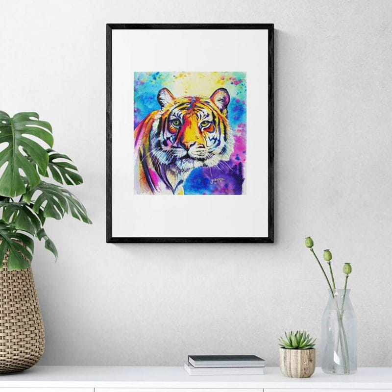 Puna Tiger Art Print By Yvonne Brooks - Image 4
