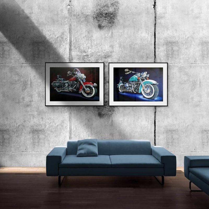 Softail Deluxe Dixie Art Print By Yvonne Brooks - Image 4