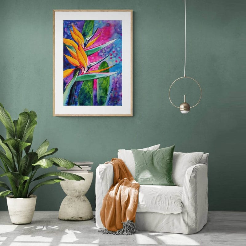 Bird of Paradise Art Print By Yvonne Brooks - Image 3