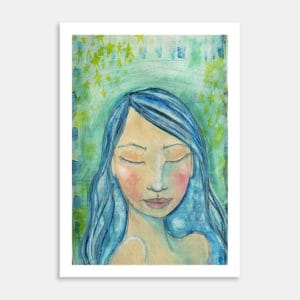 Peaceful Princess Art Print by Adelien De Wet