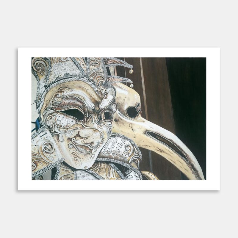 Masquerade Mask Art Print By Lynn Fuller