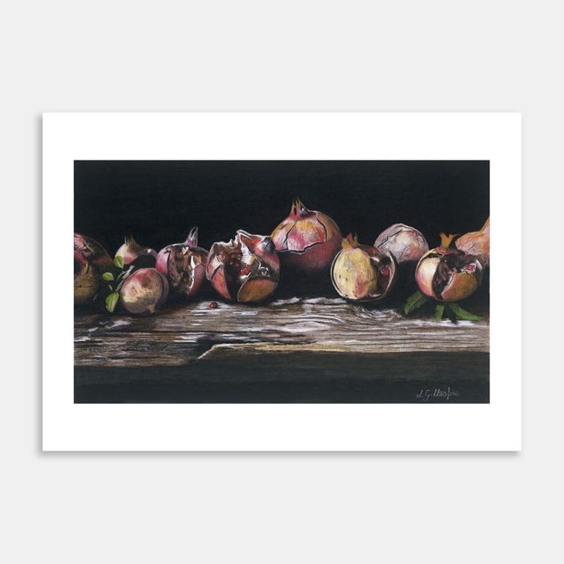 Pomegranates Art Print By Lynn Fuller