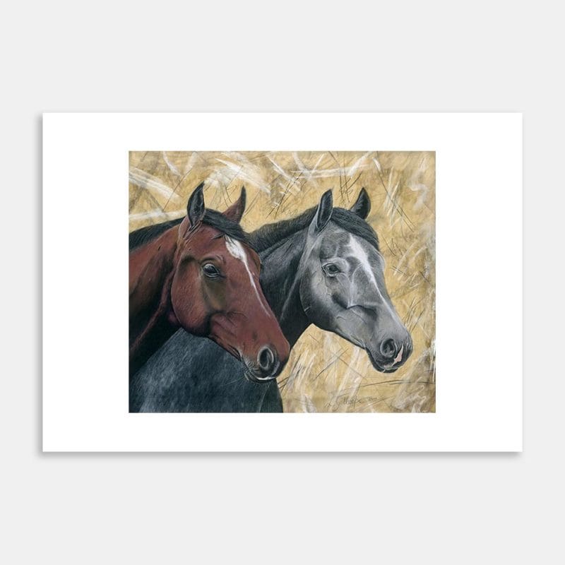 Two Horses Art Print By Lynn Fuller