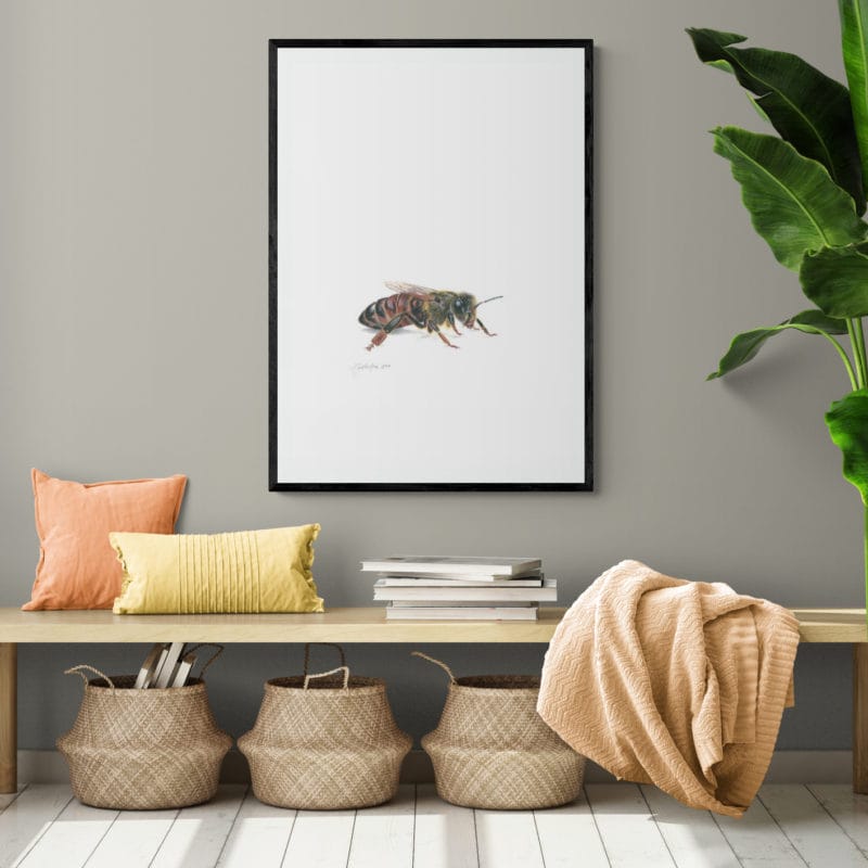 Bee No.1 Art Print By Lynn Fuller - Image 2