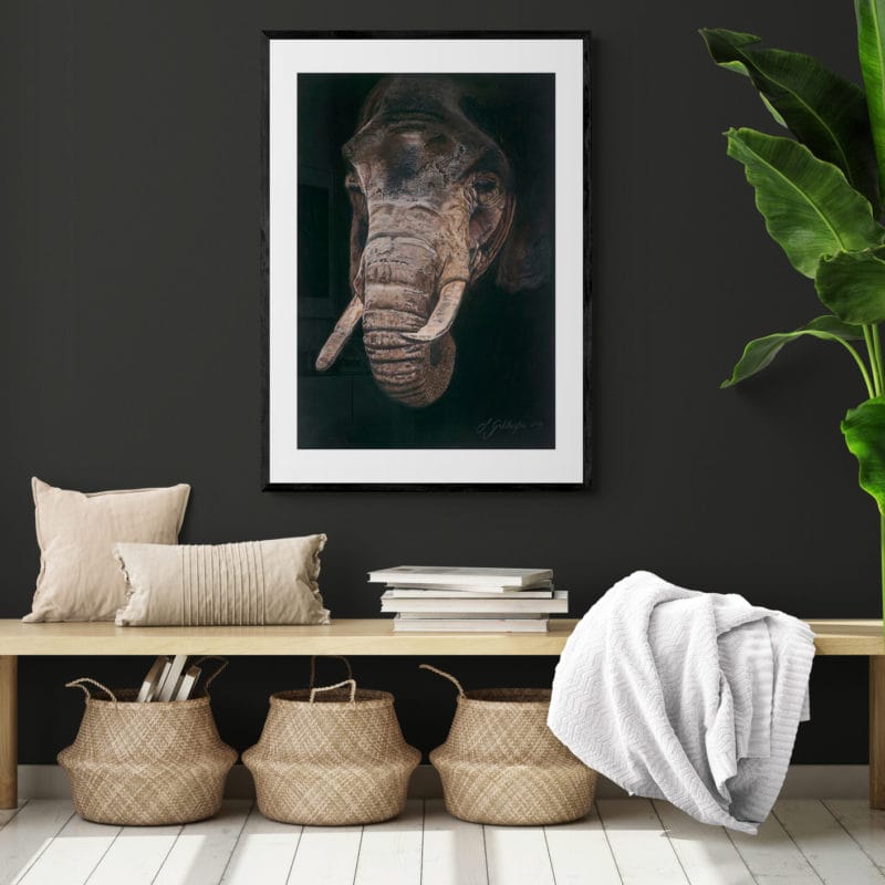 Elephant Art Print By Lynn Fuller - Image 2
