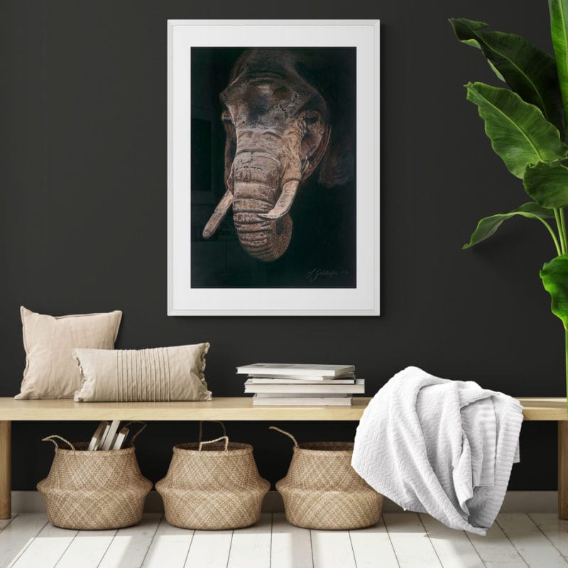 Elephant Art Print By Lynn Fuller - Image 4