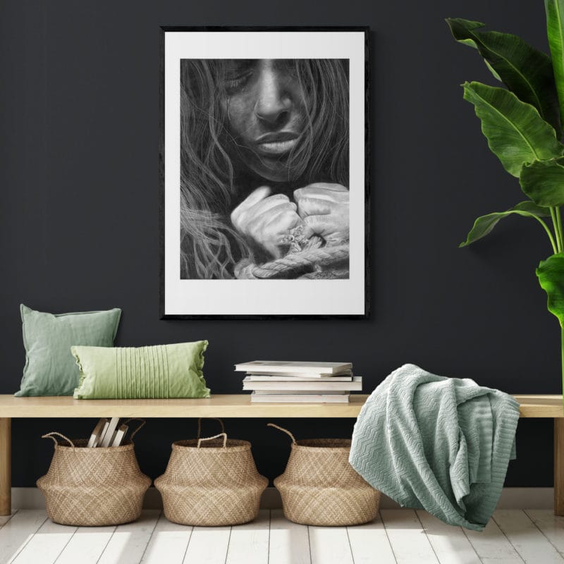 Girl With Rope Art Print By Lynn Fuller - Image 2