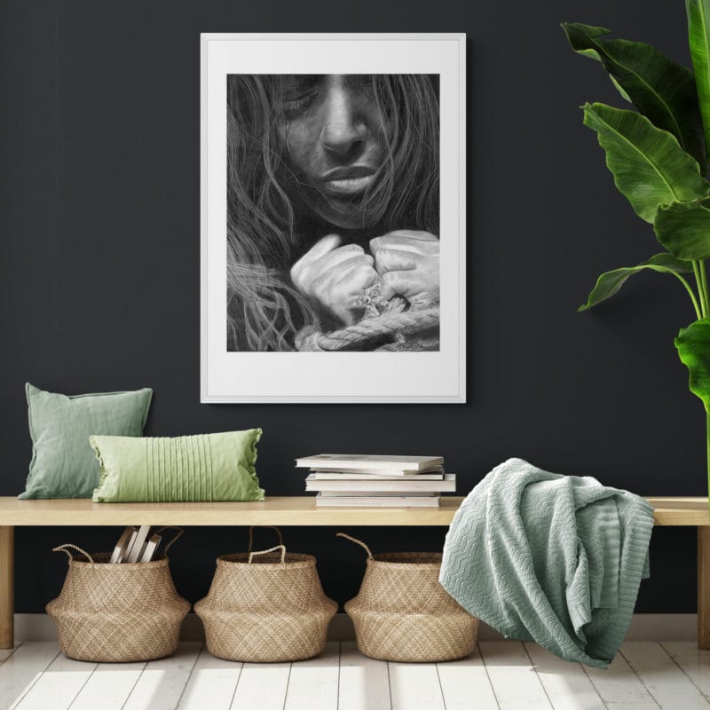 Girl With Rope Art Print By Lynn Fuller - Image 4