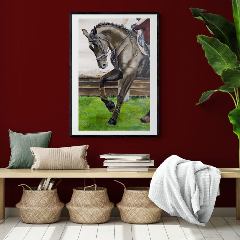 Horse And Rider Art Print By Lynn Fuller - Image 2