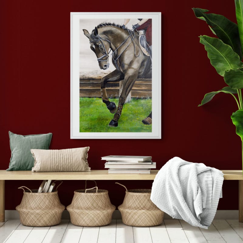Horse And Rider Art Print By Lynn Fuller - Image 4