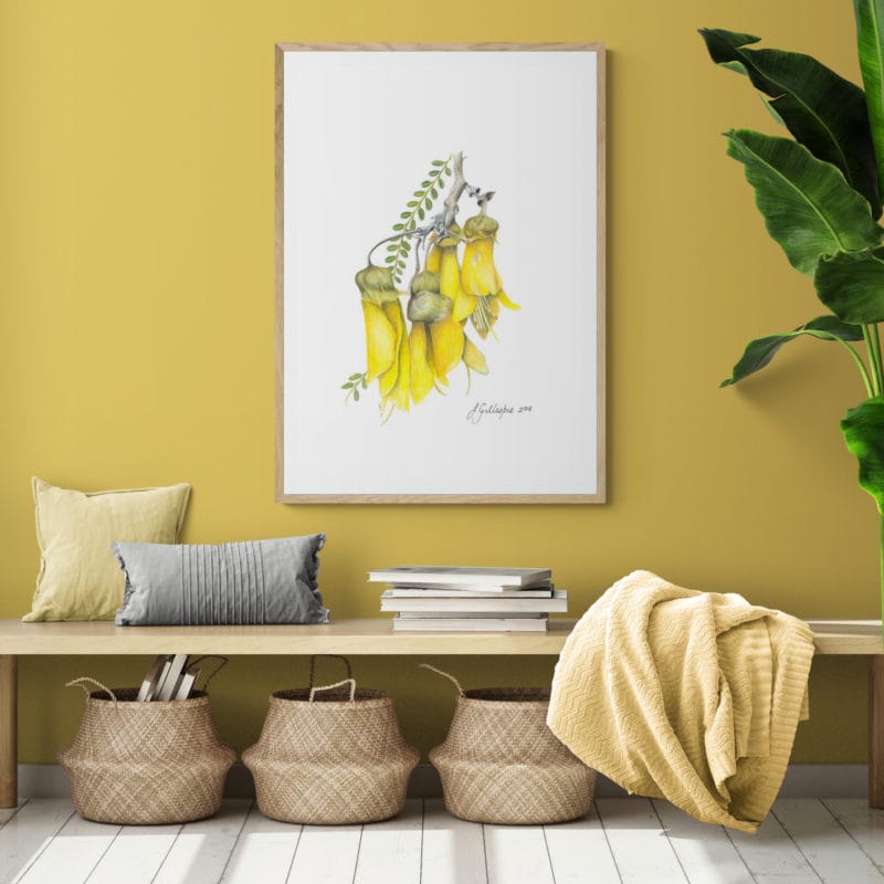 Kowhai No.1 Art Print By Lynn Fuller - Image 3