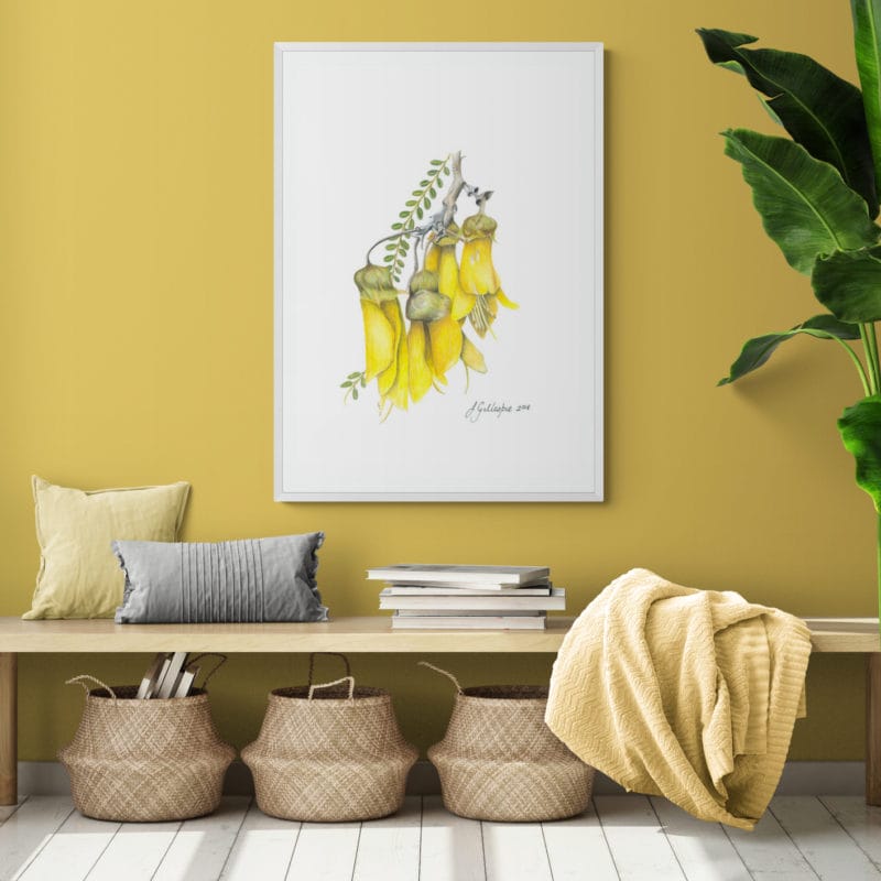 Kowhai No.1 Art Print By Lynn Fuller - Image 4