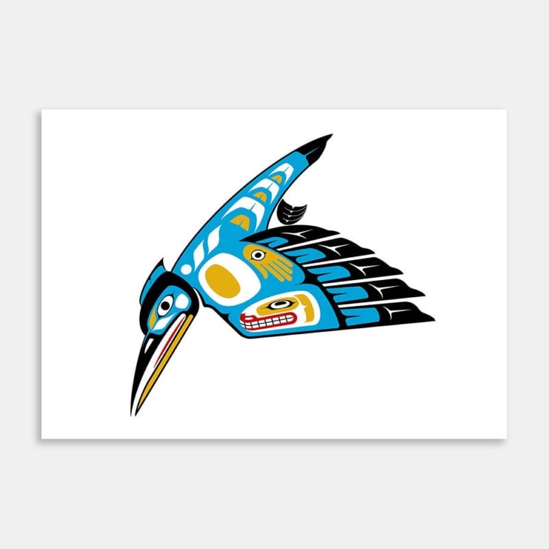 Kingfisher Kotare Limited Editions Art Print by Marlon Hart