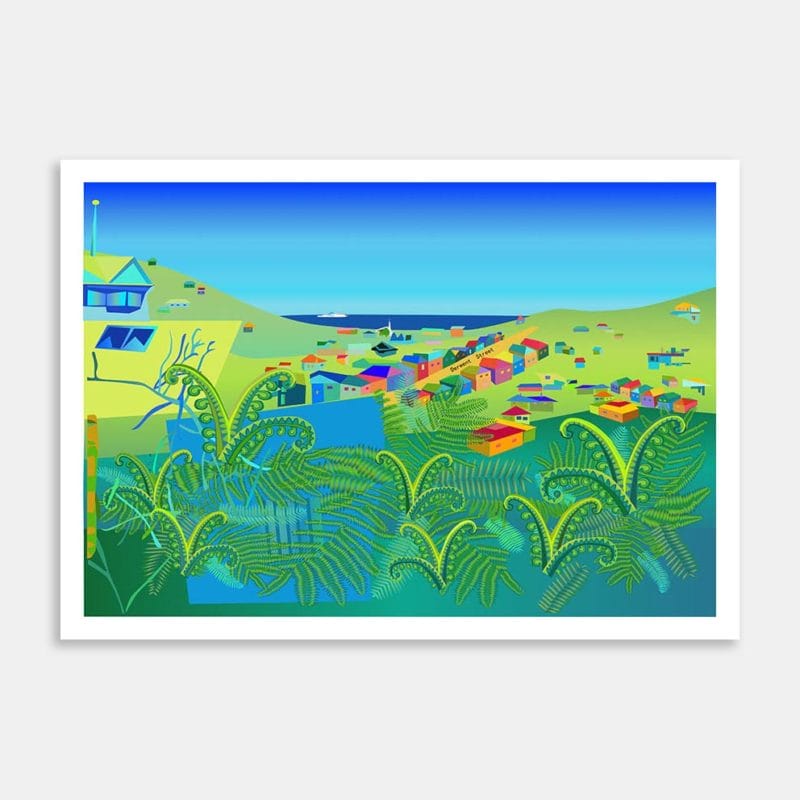 Island Bay Art Print By Sarah Molloy