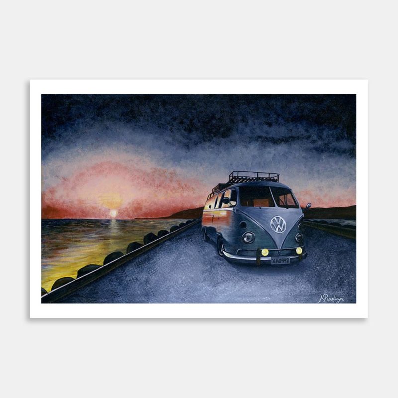 VW Campervan #3 Art Print By Ashleigh Radsyn