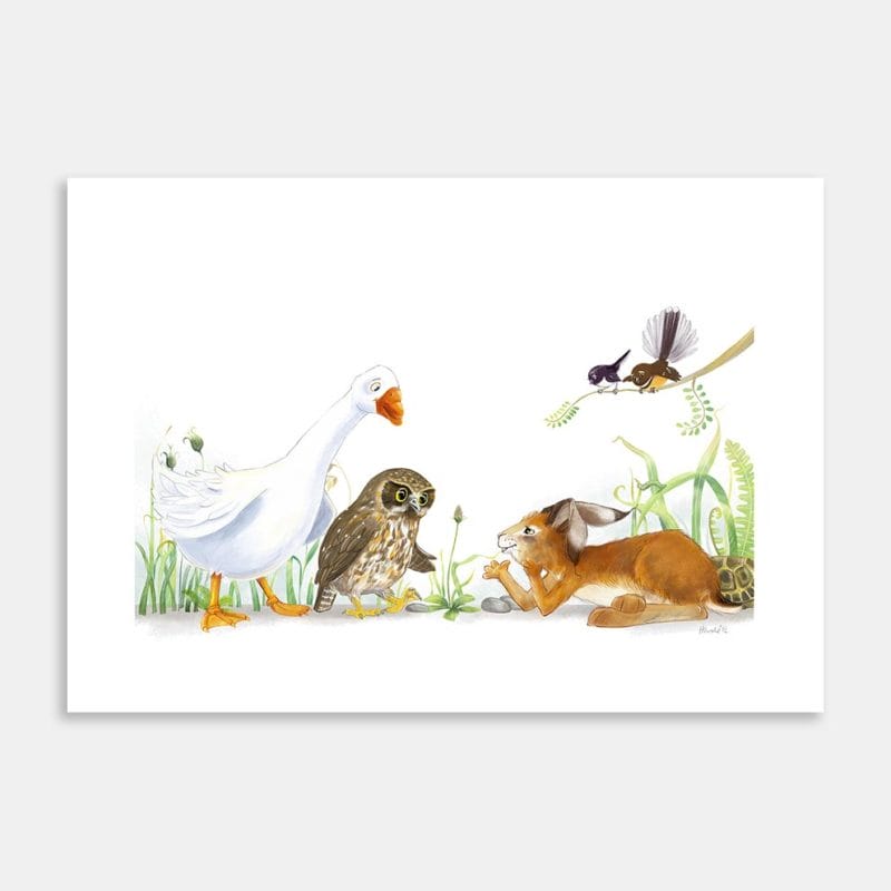 Hare Is This Idea Silly Art Print By Deborah Hinde