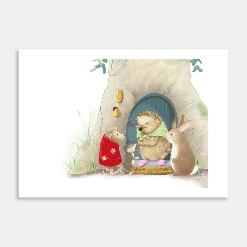 Hollybee Nanny Landscape Art Print By Deborah Hinde