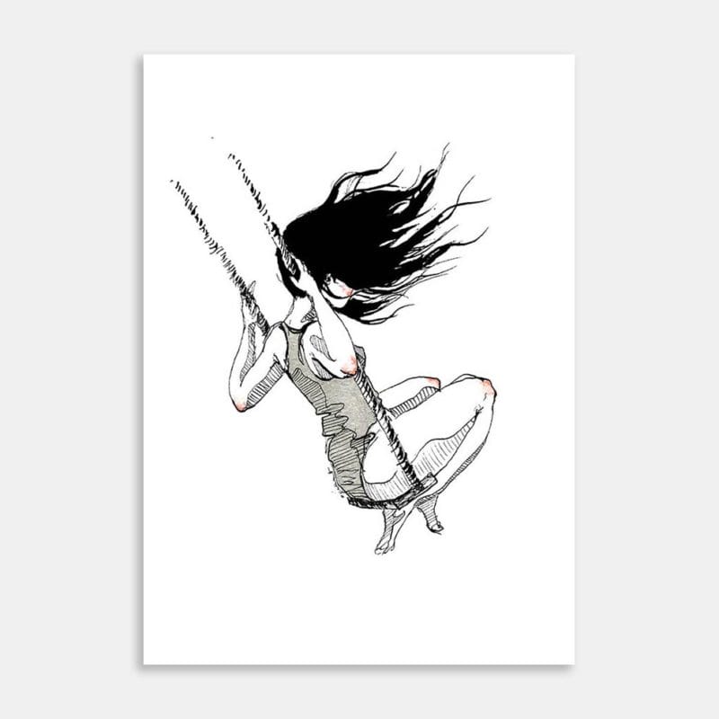 The Swing Art Print By Emilie Geant
