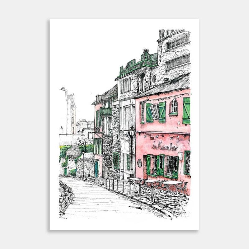 La Maison Rose Art Print By Emilie Geant