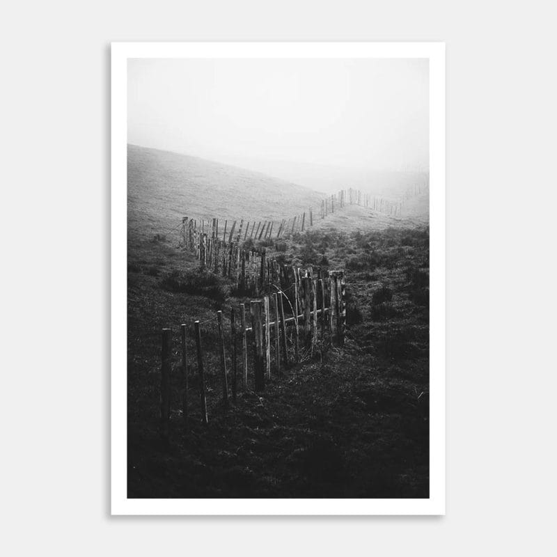 Follow The Line Art Print By Raymond Ludlow