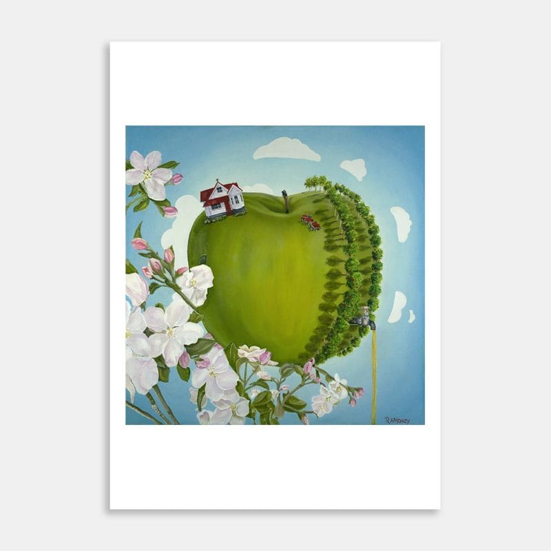 Apple Planet Art Print By Robyn Moxey