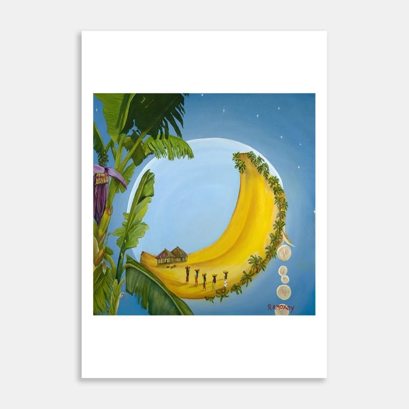 Banana Moon Art Print By Robyn Moxey
