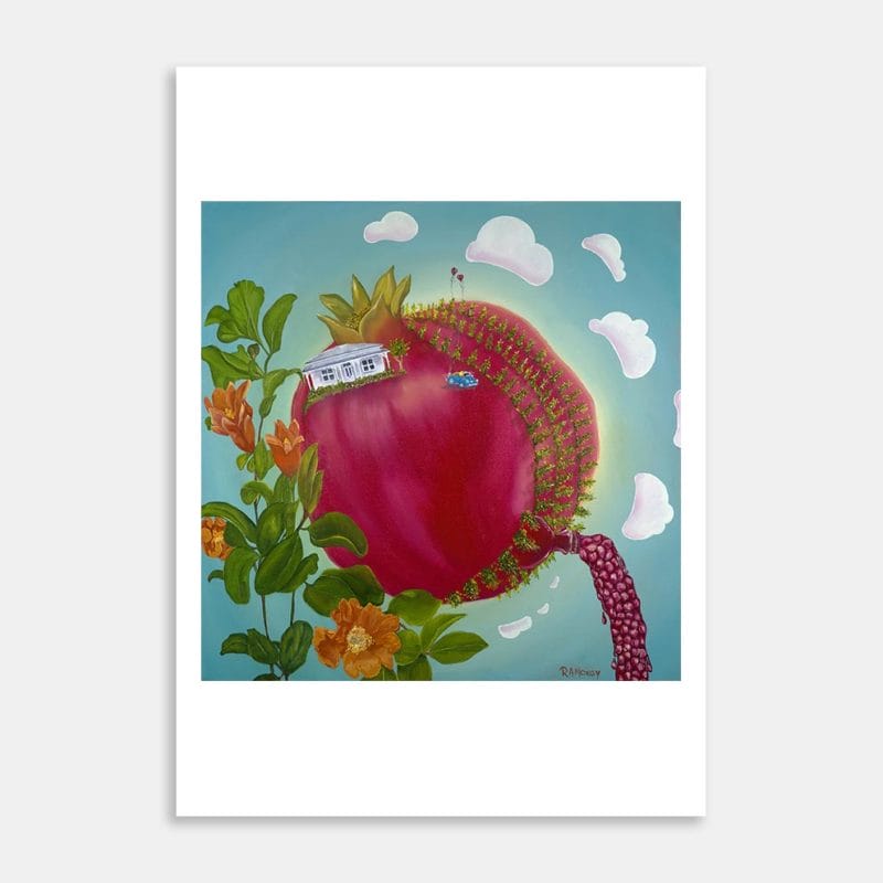 Pomegranate Mars Art Print By Robyn Moxey