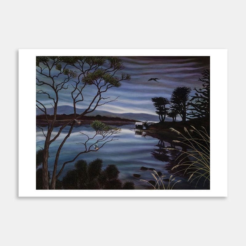 Long Reflection Art Print By Liz Abbott