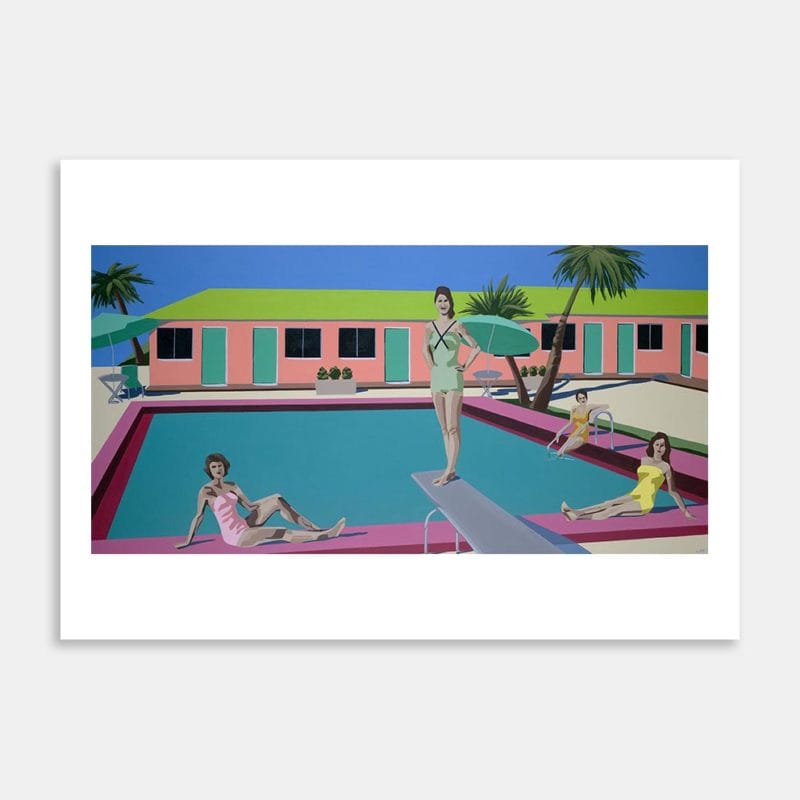 "Betty, That Swimsuit Is The Living End" Art Print By Jane Walsh
