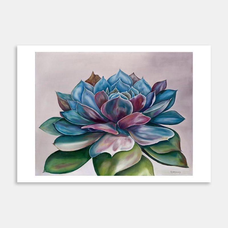 Succulent Light Art Print By Robyn Moxey