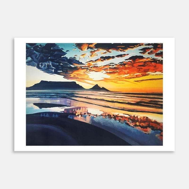 Table Mountain Art Print By Samantha Payne