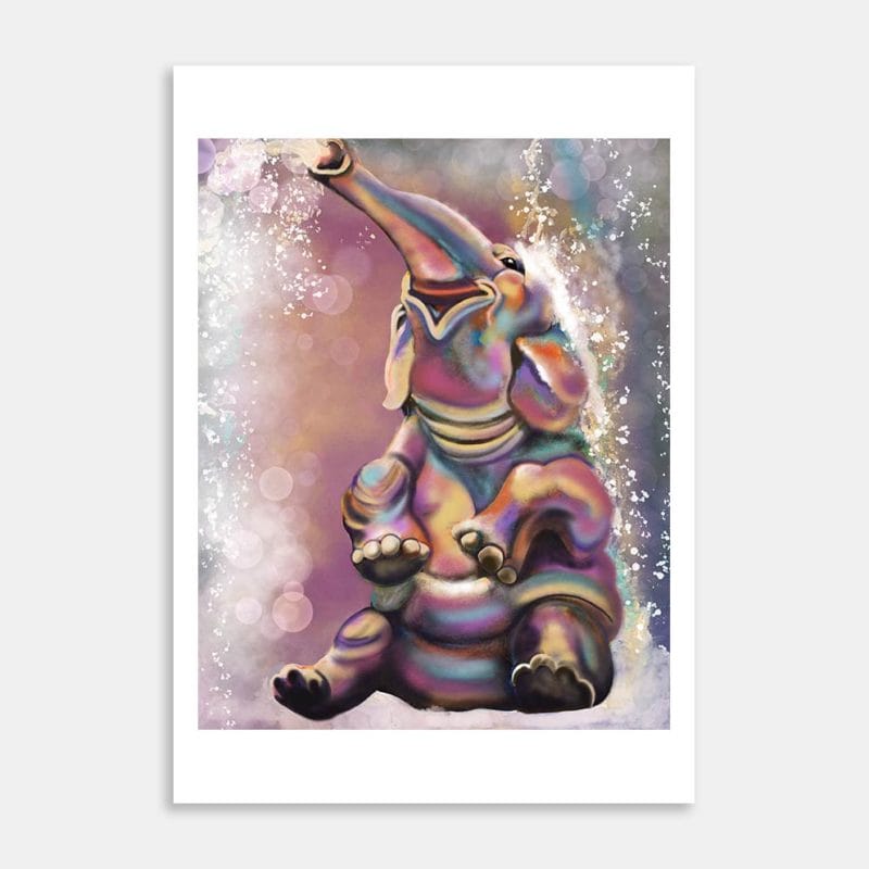 Baby Ele Art Print By Samantha Payne