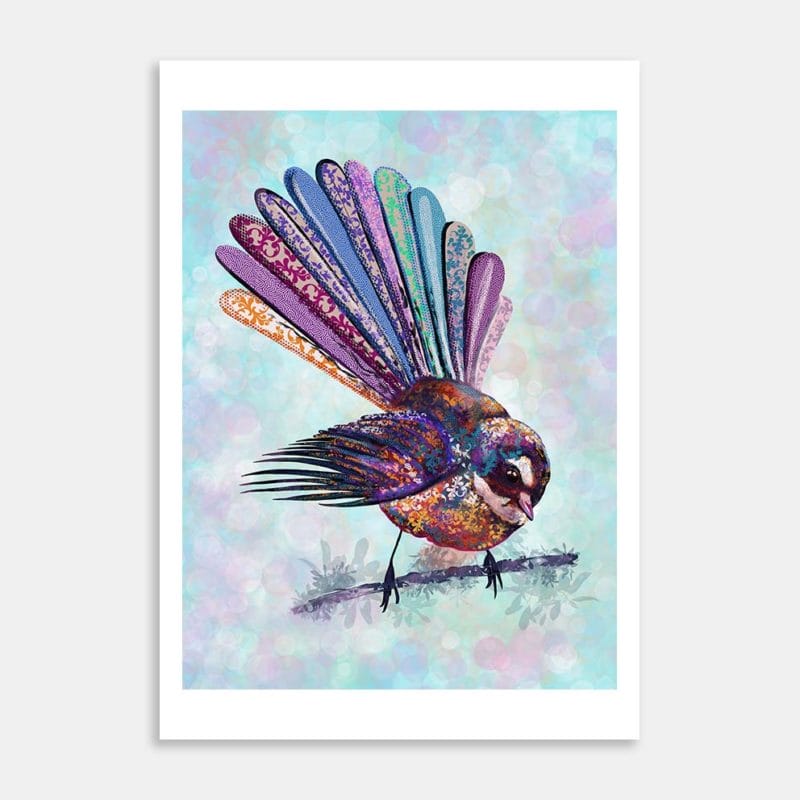 Fantail Art Print By Samantha Payne