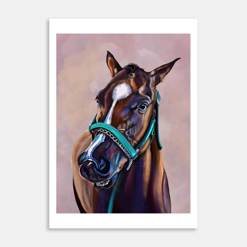 Horse Love Art Print By Samantha Payne