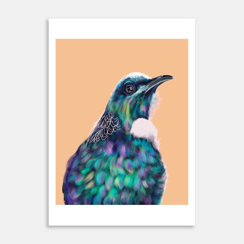 Posing Tui Art Print By Samantha Payne