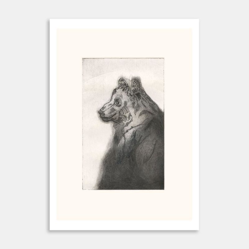 Bear #2 Etching Art Print By Anna Deacon