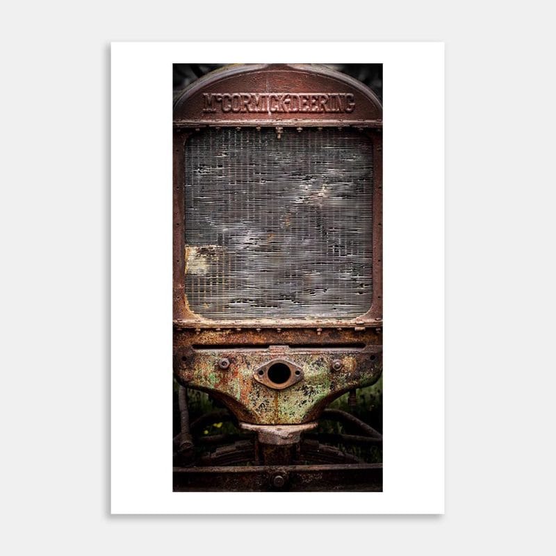 Tractor Radiator Grill 9 Art Print By Anna Deacon