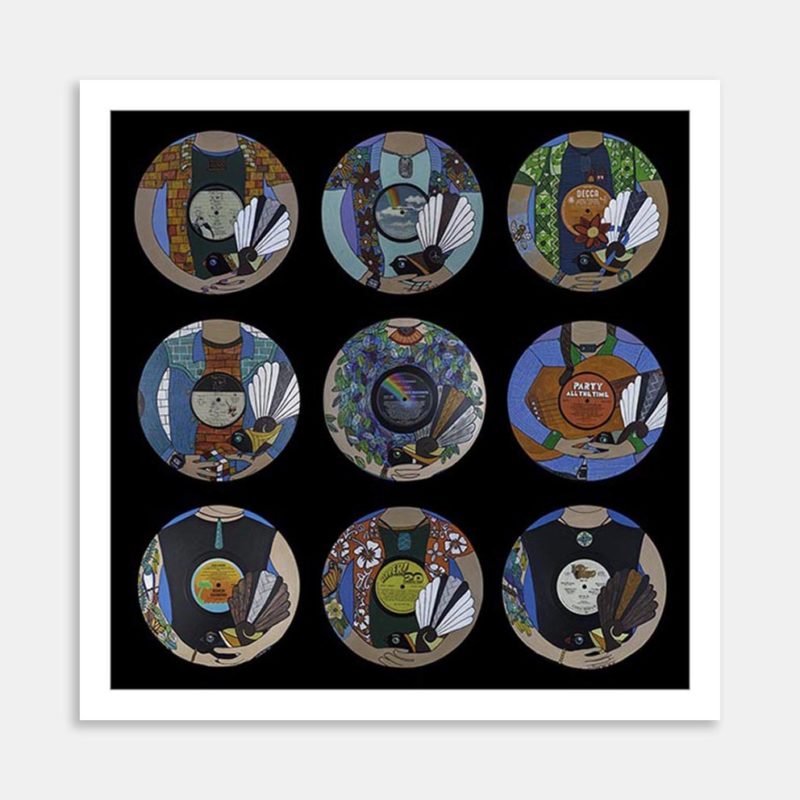 Piwakawaka Vinyls Art Print By Sam RB