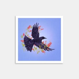 Tui And Bottlebrush Art Print By Ashlee O’Hagan