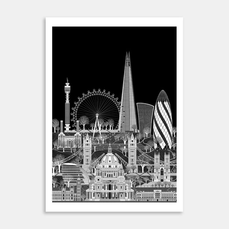 Cityscapes London Reimagined Art Print By Glenn Mulholland