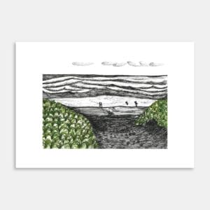 Black Sand Heat Art Print By Gabriella Williams